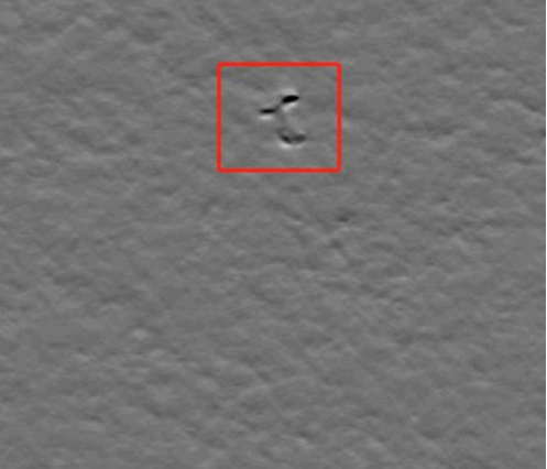 正面凹坑 2.5D 圖